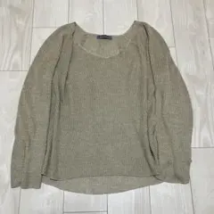 ISSEY MIYAKE 80s 筆タグ オンリミット Vネック リネンニットのサムネイル