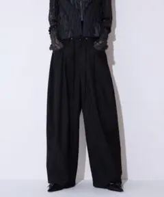 jeanasis(ジーナシス)＊ウエストドロストコクーンパンツ＊新品黒M