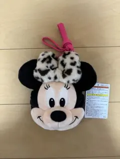 ディズニー ヒョウ柄 ミニーマウス ぬいぐるみポーチ 新作