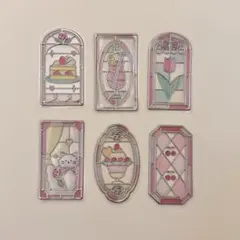 【クーリア正規品】グラスパーラーステッカー ピンクレモネード 6枚セット