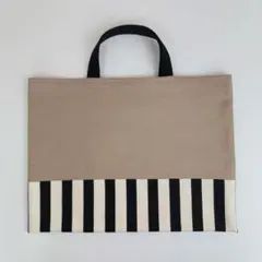 シンプル　レッスンバッグ　ハンドメイド