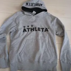 ATHLETA グレー フード付きパーカー M