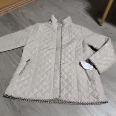 キルトジャンバー　ベージュ系