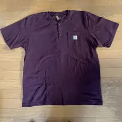 Carhartt ヘンリーネックTシャツ　ボルドー　 XL カーハート