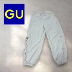 GU ジーユー　GIRLS サイドリボンパンツ　グリーン　150のサムネイル
