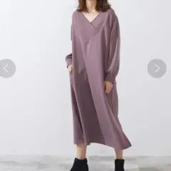 Vネック ロングワンピース SHOO • LA • RUE