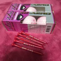 XXIO XD-AERO プレミアムピンク ゴルフボール 5つ　ティー5本セットのサムネイル