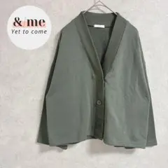 美品　アイテムズアーバンリサーチ　ショート丈カーディガン　スウェット地　Ｖネック