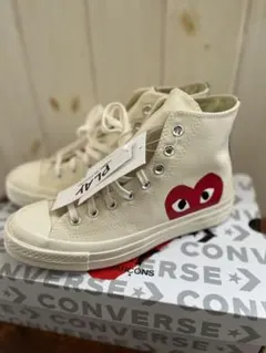 ハイカット　コンバース× プレイ コムデギャルソン　25.5