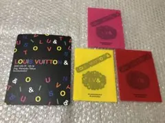 Louis Vuitton展　ルイヴィトン展　ステッカー　シール　案内状　セット