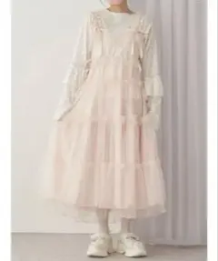 チュールドロストロングワンピース　merry jenny