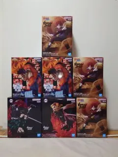 84.ナルト　ヒロアカ　鬼滅の刃　最新プライズ　８体セット