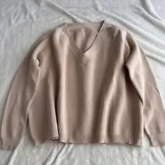 ドゥーズィエムクラス Vネック コットンニット