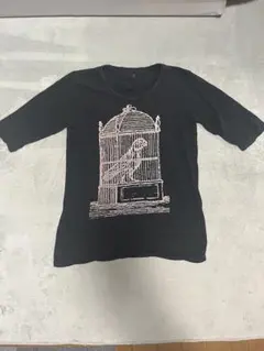 MIHARAYASUHIRO ブラック Tシャツ ５部丈のサムネイル