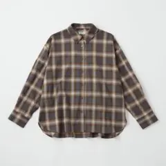 Aunely洗練シアー チェックシャツ＜YOSOOIシリーズ＞のサムネイル