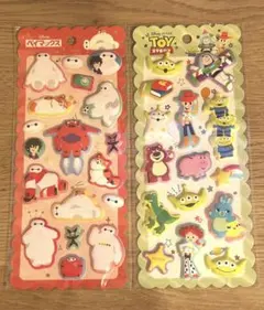 ベイマックス　トイストーリー　マシュマロシール　 正規品　シール　シール帳