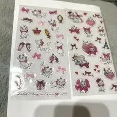 ディズニー マリーちゃん ラメシール シール おすそわけ まとめ売り