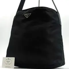 希少モデル✨ プラダ ワンショルダーバッグ 三角ロゴ　ナイロン　レザー 黒