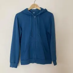 ユニクロ メンズパーカー ブルー Mサイズ