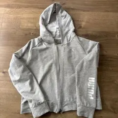 PUMA グレー フルジップパーカー