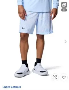 パンツ UAベースライン プリント ショーツ（バスケットボール/メンズ） メンズ