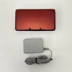 ニンテンドー3DS フレアレッド 本体 タッチペン 欠品 動作品 ①