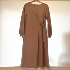 grove ロングワンピース ベージュ Mサイズ