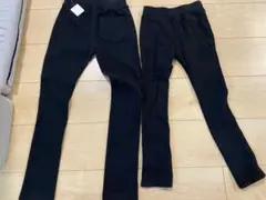 新品　西松屋　ストレッチパンツ　黒　120 130 セット