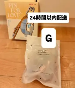 【G】LABUBU ラブブ　Pin for Love ペンダント　イニシャル