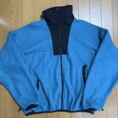 90s Columbia 米国製　フリースジャケット ターコイズブルー
