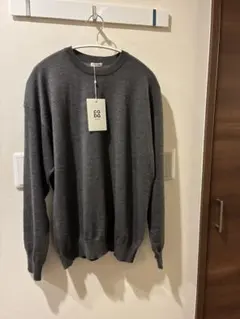 cash&barba 24awウーステッドカシミヤ150 クルーネック グリーン