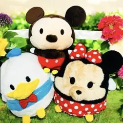 Disneyキャラクターぬいぐるみ3体　ツムツム ミニー、ミッキー、ドナルド