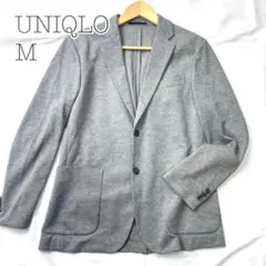 極美品　 UNIQLO ユニクロ　コンフォートジャケット　洗濯可能　グレー　M