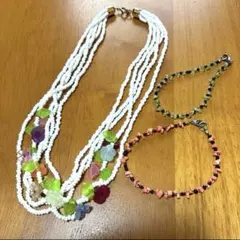 ビーズと貝殻のブレスレット 6点セット - メルカリ