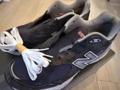 new balance 990v3 スニーカー ネイビー