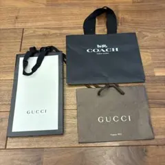 GUCCI COACH ショッピングバッグ 3枚セット