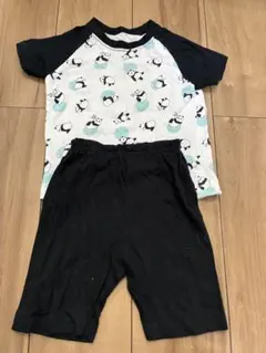 95 半袖パジャマ 上下セット パンダ柄 夏用