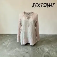 REKISAMI レキサミ 刺繍 チュニック ブラウス シャツ36Sのサムネイル