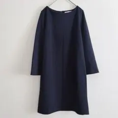 ロペピクニック チュニック　ワンピース　ネイビー M フレアスリーブ　シンプル
