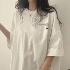 STS19499 バックレタリングオーバーフィットTシャツ　sona ソニョナラのサムネイル