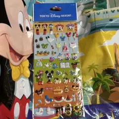 ディズニーリゾート　 キャラクターシールセット　プックリ　夏