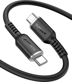 SUNGUY USB-C to USB-C ケーブル 1M 100W 絡まない
