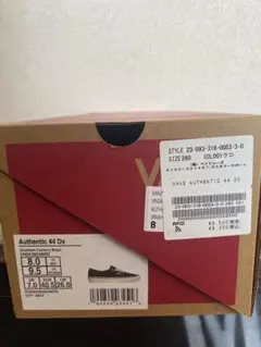 VANS オーセンティック アナハイム 26cm ブラック　バンズ