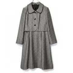 フォーマル ワンピース ジャケット セットアップ ツイード ブラック ホワイト