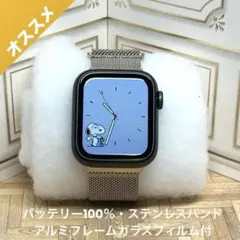 Apple Watch 新品ステンレスバンド・アルミフレームガラスフィルム付