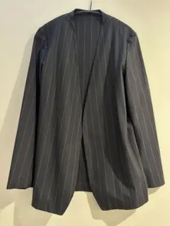 smg様専用ASTRAETストライプ ノーカラーシャツジャケット