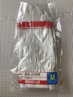 Mサイズ　トンボ　羊革製手袋　RS-310W 白　トンボレックス