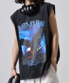 【NO WAY】ピグメントプリント ノースリーブ Tシャツ ヴィンテージライクのサムネイル