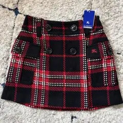 【タグ付き✨】バーバリーブルーレーベル　ミニスカート　チェック　ウール　チェック