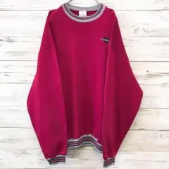 ウィルソン☆スウェット XXL 刺繍ロゴ ボルドーのサムネイル